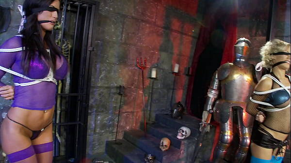 Sharon has a kinky fetish that only a strap and knot can fulfill