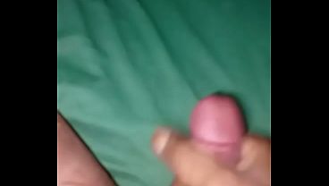 Big black cock african gushing lots of cum before heading to work.