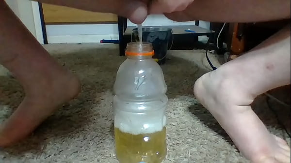 tim pees in bottle