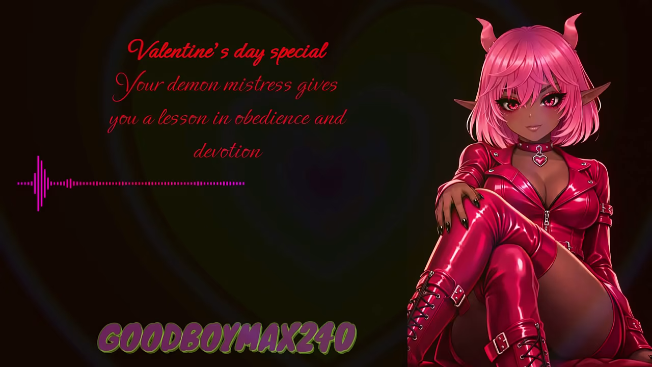 [F4M] Valentine'_s day special - Your demon mistress gives you a lesson in obedience and devotion, loving affection, praise, affirmations gentle femdom