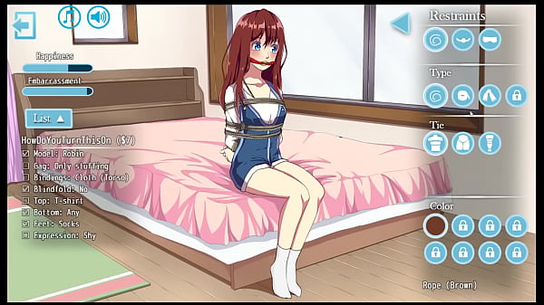 Bonds [ BDSM Hentai game ] Ep.1 two girls tying up a cute classmate with shibari ropes to tickle her
