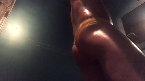 Download Video - Oiled up striptease