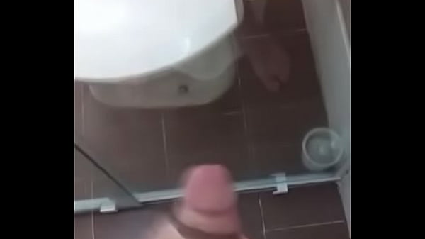 cumming in the bathroom