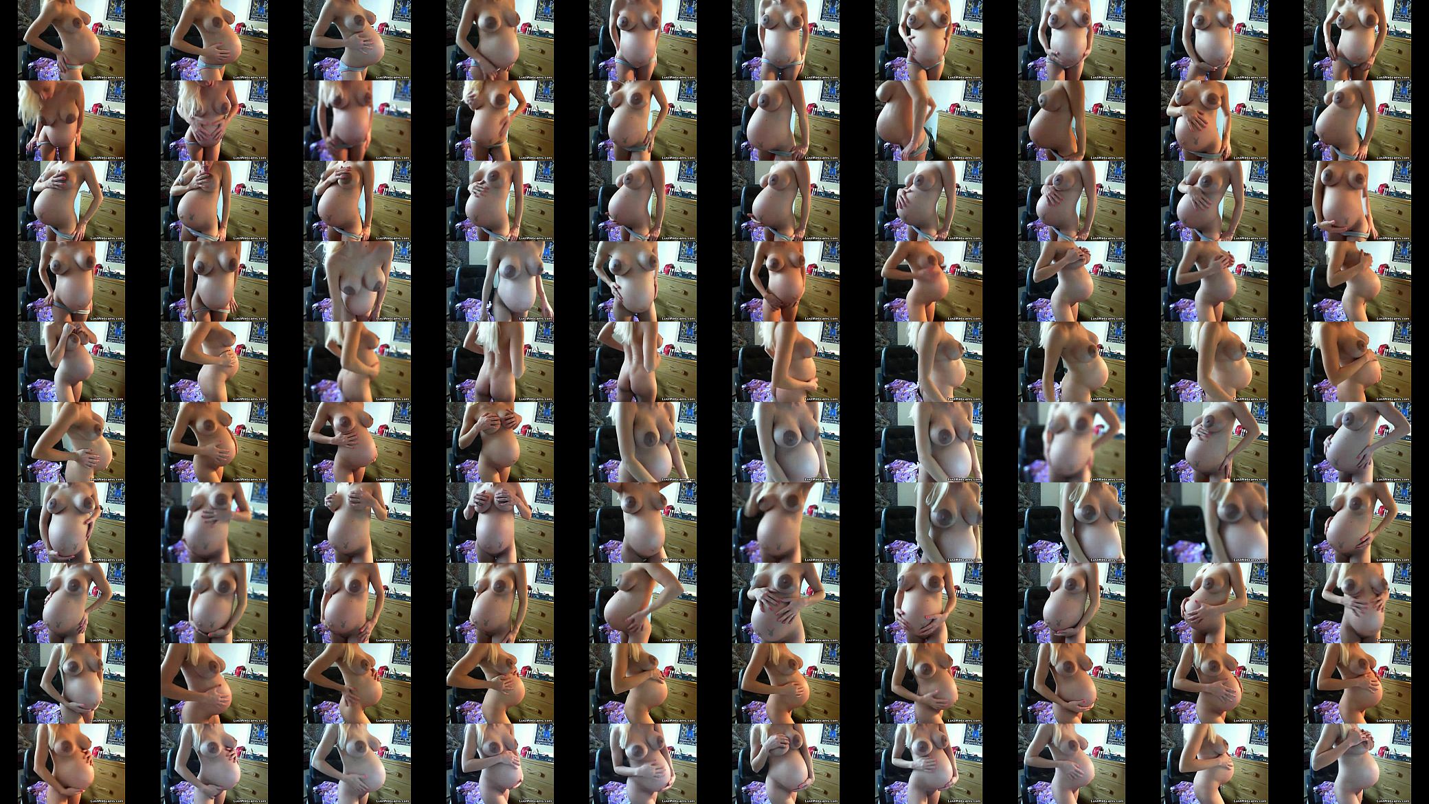 Blonde preggo strips on webcam 预览图