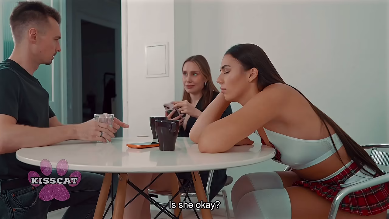 Family House S1E5: Aunty caught Step Sister Milan Cheek fucks with Step Brother in Share Bed