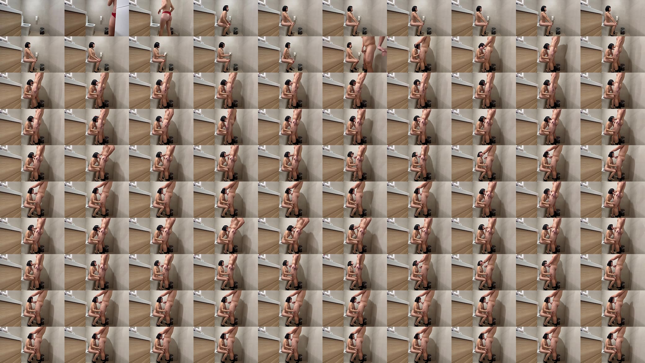 My stepsister is peeing and I unexpectedly enter the bathroom, I put it in her mouth and she gives me a blowjob until I finish cumming 预览图