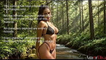 I stripped this wild Mexican girl on the bank of a forest river and fucked her wet pussy to the sound of water [Ai]
