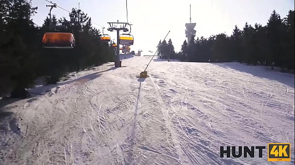HUNT4K. When Husband is Loser, Wife Fucks any Skier