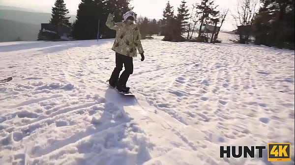 HUNT4K. When Husband is Loser, Wife Fucks any Skier