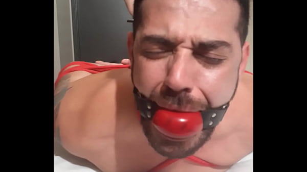 Leicy Sposito Ballgagged hogtied