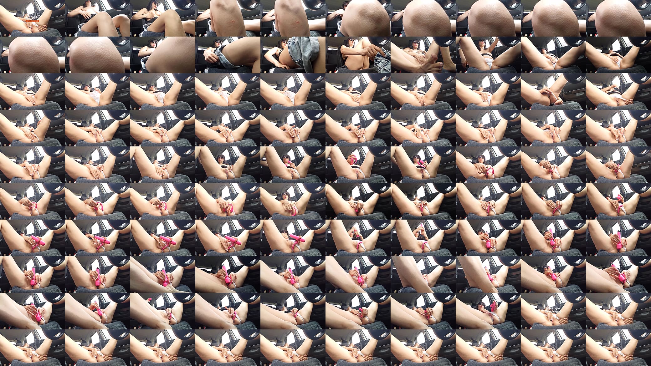 Masturbating in a car. Real female orgasm. Full. Ep 22613 预览图