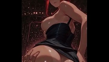 Red Devil Halo Anime Girl With Perfect Ass Rides Cock Hard. Ai Generated!