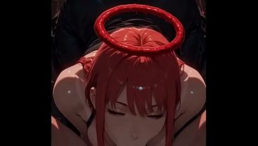 Red Devil Halo Anime Girl With Perfect Ass Rides Cock Hard. Ai Generated!