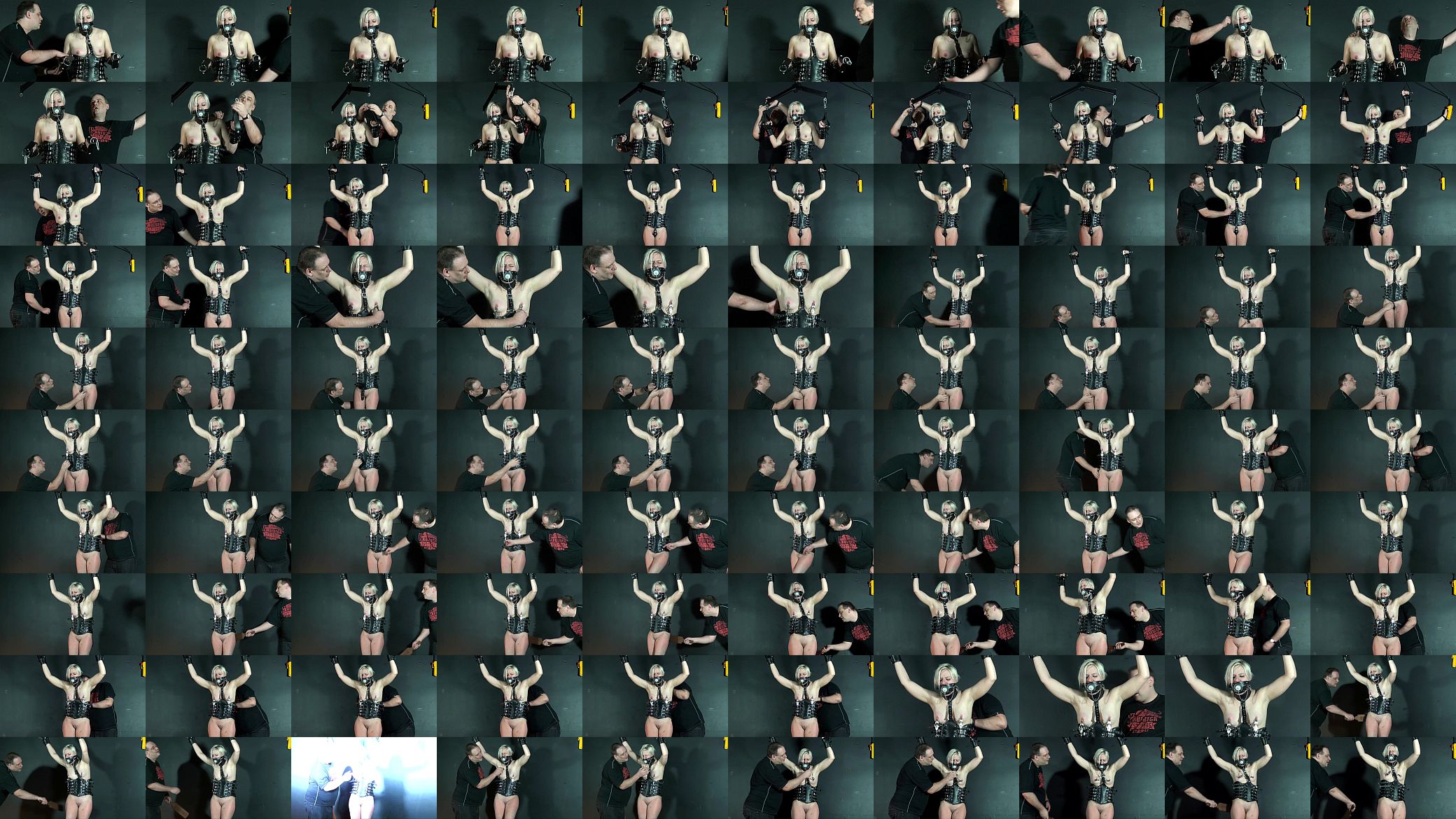 Bizarre Leather Punishment Of Teen Blonde Chaos In Masked Depravation 预览图