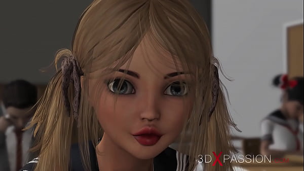 Hot shemale plays with a sexy shy college girl ...