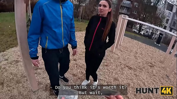 Download Video - HUNT4K&period; She ripped her leggings and sucked stranger's cock in front of her BF for new ones