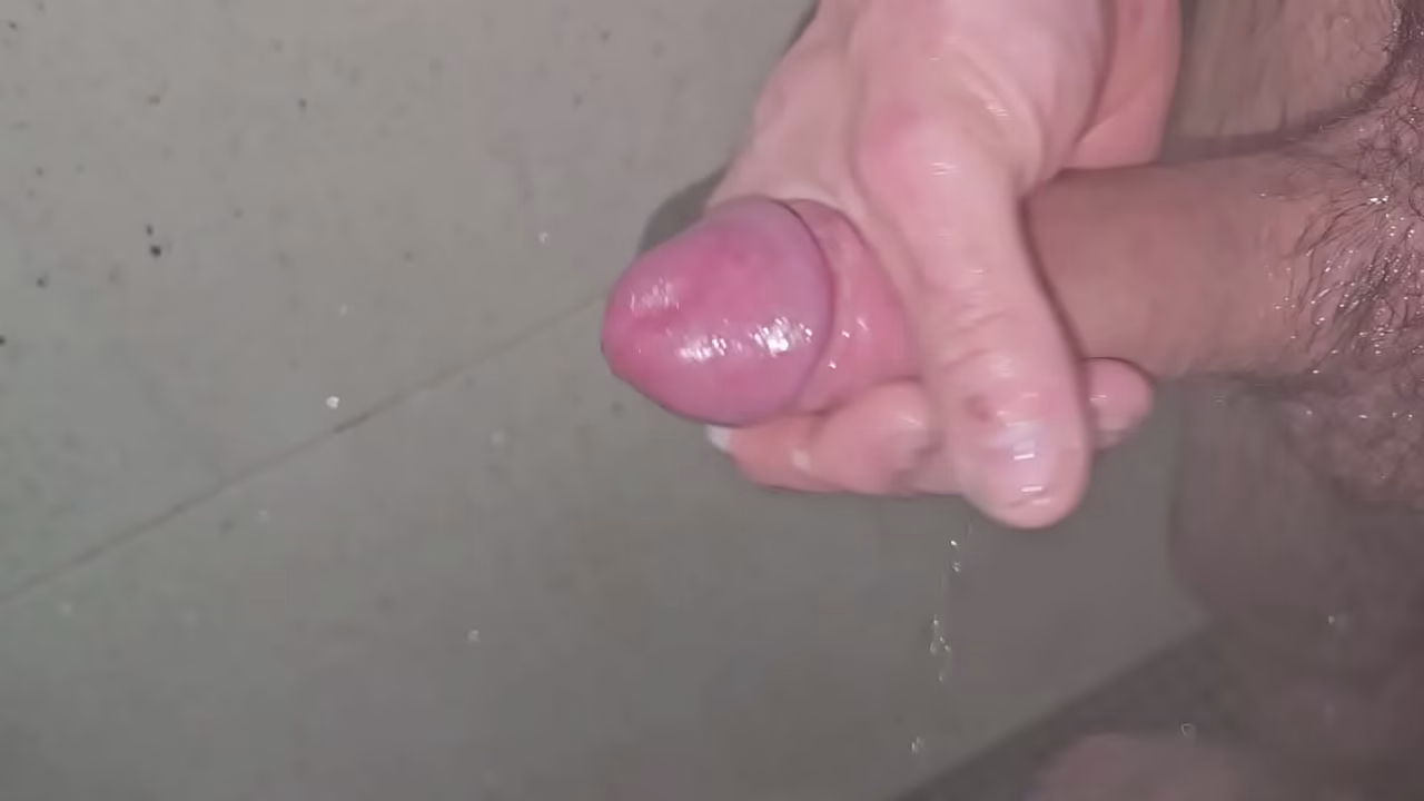 Shower cumshot