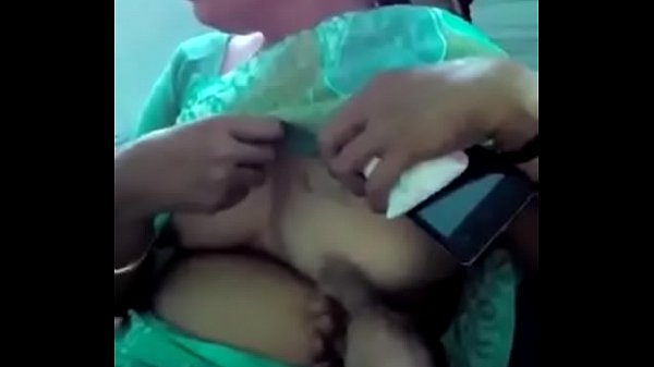 Sexy aunty pressing cock