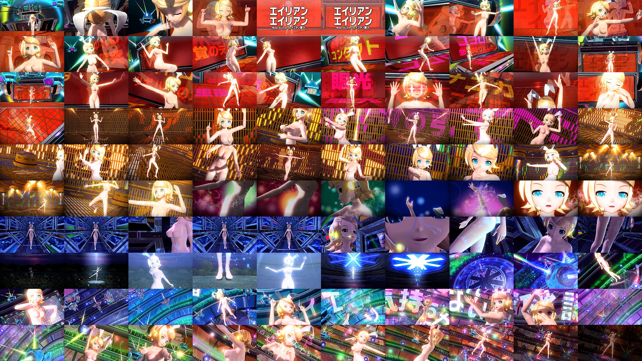 Kagamine Rin Alien Alien Project diva Nude Mod Full Nude Bunny costume 预览图