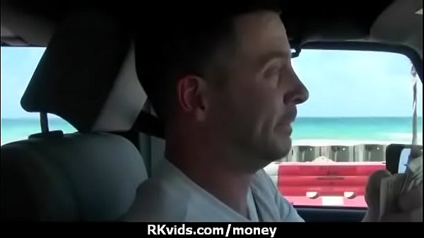 Hot sexy amateur babe needs a lift and takes cash 12