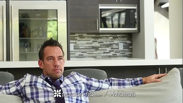 PASSION-HD Petite shaved brunette Carolina Sweets couch fucked