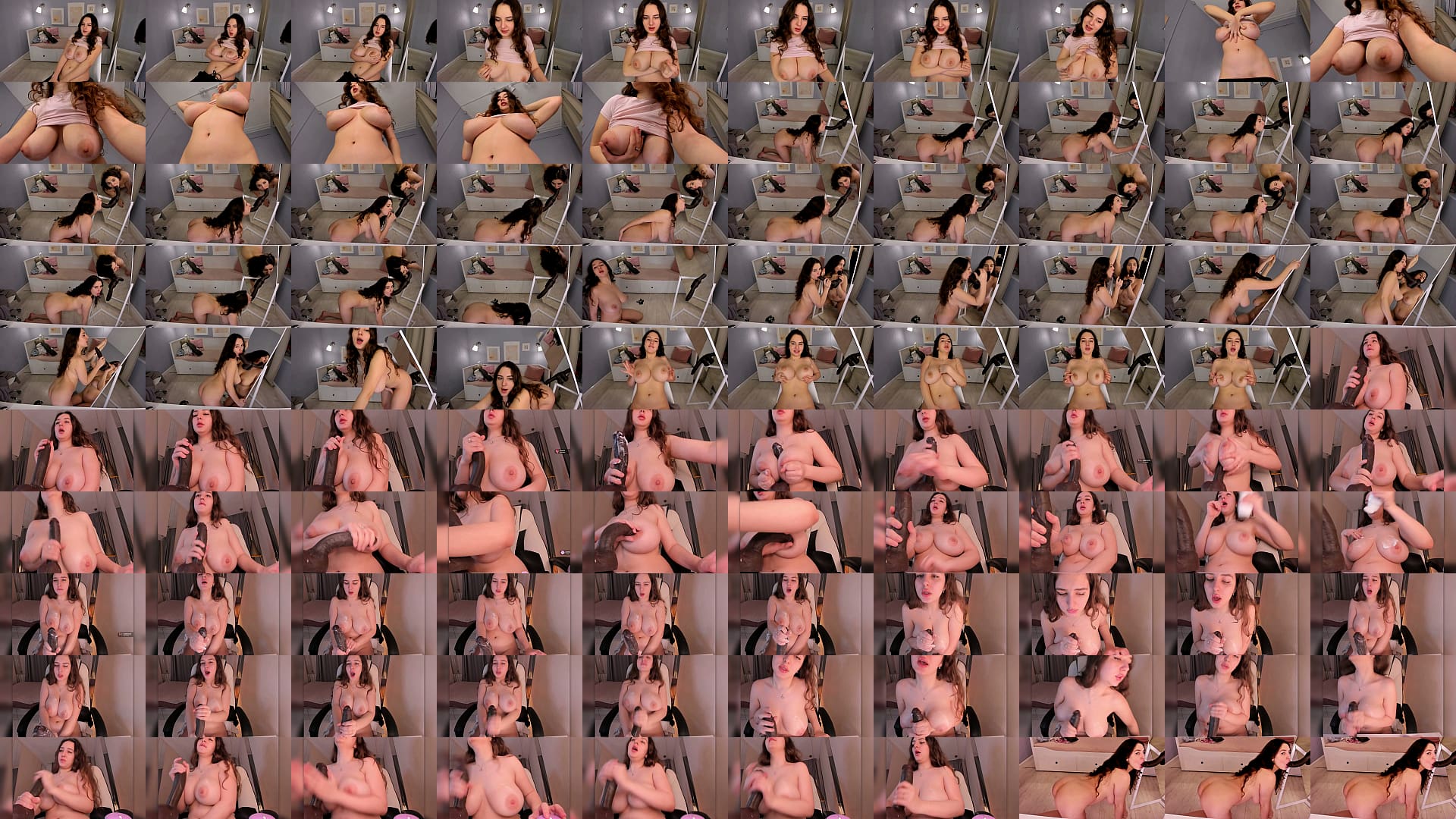 Hot busty babe sucks big black cock and takes it inside herself 预览图