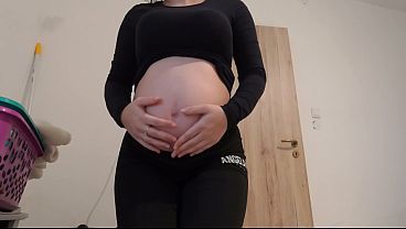 My Indian Pregnant Pervez Stepsister masturbates in the bathroom and makes a camel toe pussy and then wants to sit on you with her big ass