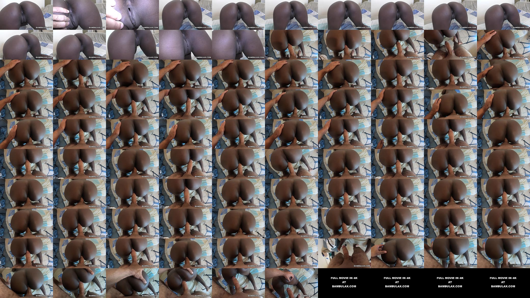 Queefing series with ebony tught and big white cock 预览图
