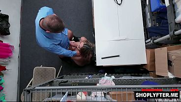 Caught Shoplifter Chanel Collins Suck and Fuck Loss Prevention Officer