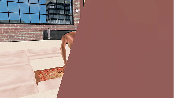 Animated 3D Porn Videos - A beautiful Asian girl riding a big Breasted shemale;s dick in both ass a pussy