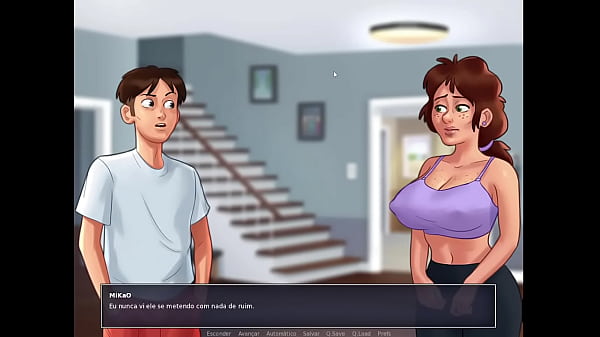 Summertime Saga ep 111 - Erik is getting up, I went to help and I got screwed too