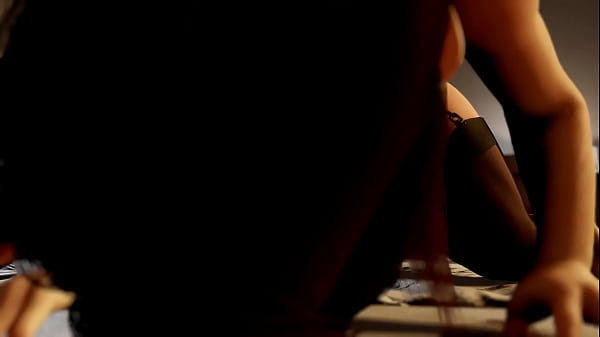 Sexy Asian MILF Has Lesbian Anal with Double Headed Dildo | 3D Porn