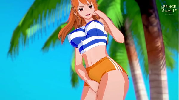 Anime girl loves to be a nudist slut