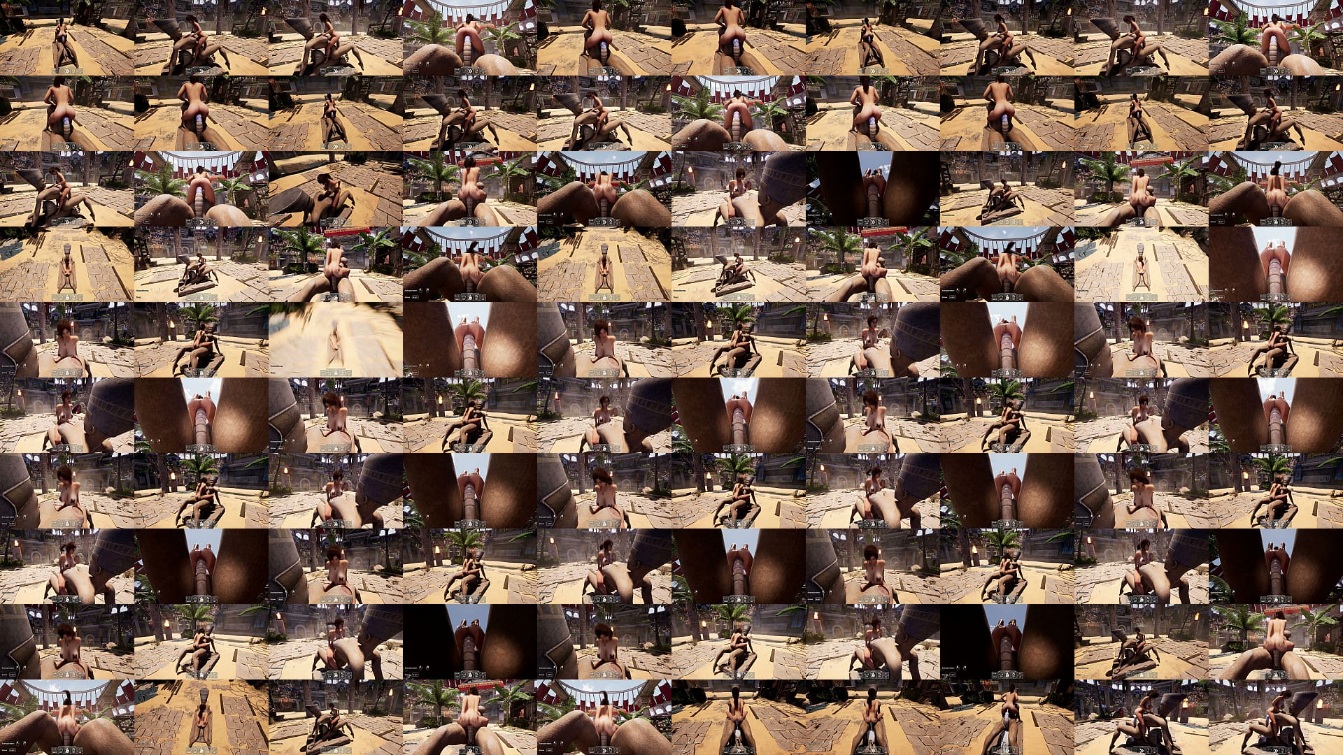 The pheromones of the awakened statues awakened Lara the whore 3D Hentai Game 预览图