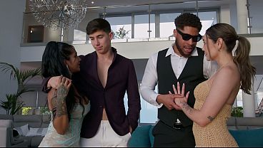 CUCKOLD HUSBAND SHARES HIS WIFE WITH NEIGHBORS - YASMINA KHAN - CATHERINE KNIGHT