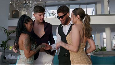 CUCKOLD HUSBAND SHARES HIS WIFE WITH NEIGHBORS - YASMINA KHAN - CATHERINE KNIGHT