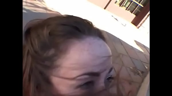Passionate fucking with brunette babe in rear yard