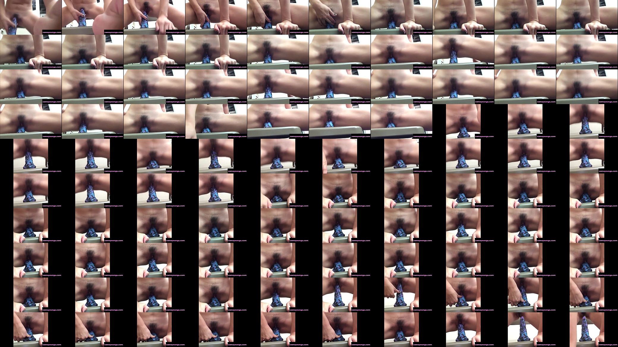Blue Dildo Ride Free Amateur Porn Video 预览图