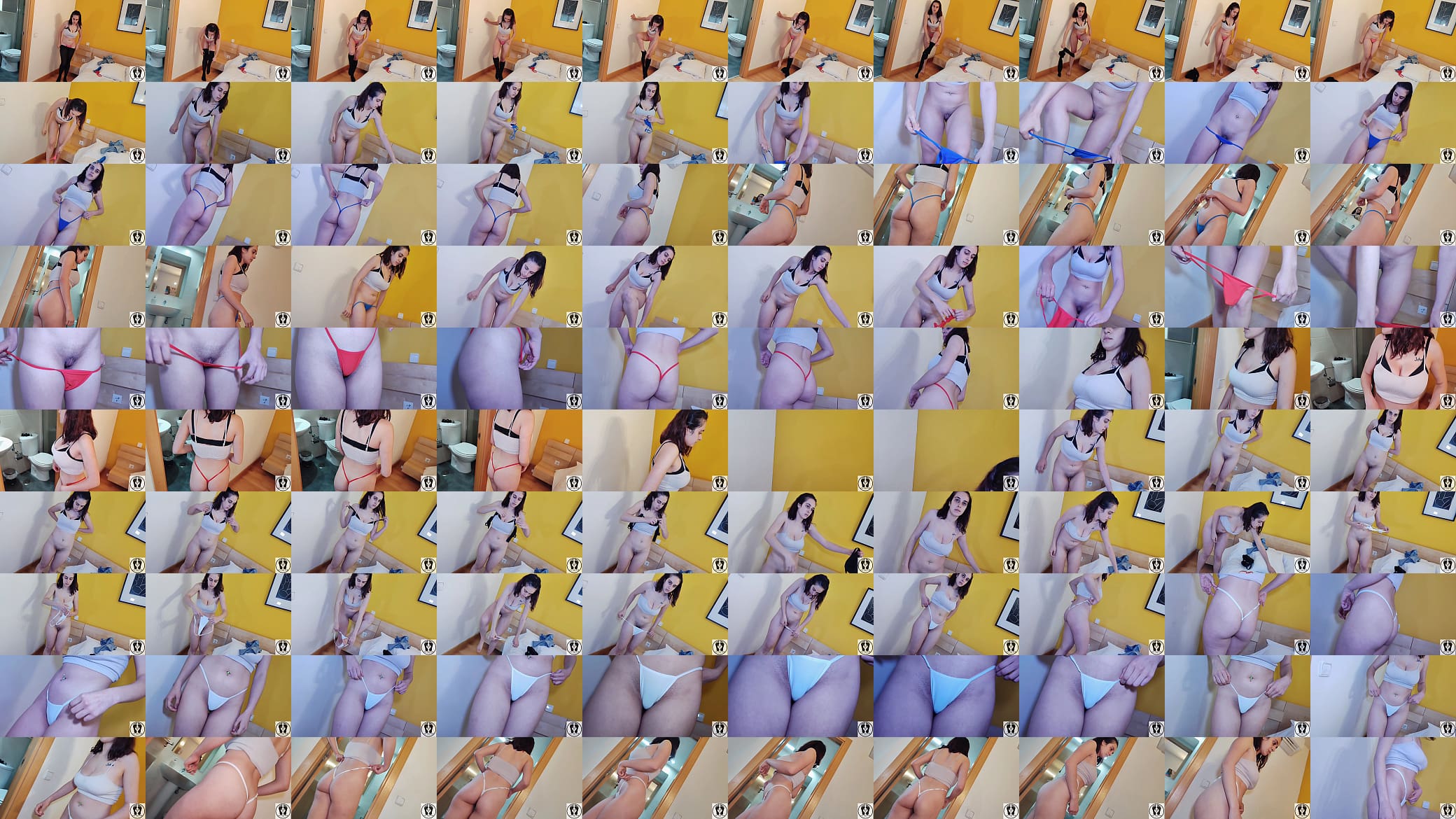 FETISH CHANGING CLOTHES G STRING THONG TEEN PUSSY BUSTY 预览图