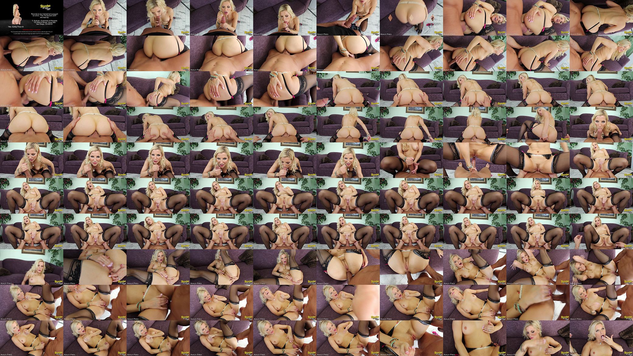 Blonde Ashley Fires takes a large prick 预览图