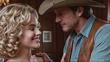 Blonde Western courtesan destroyed by multiple men - AI Interactive Video