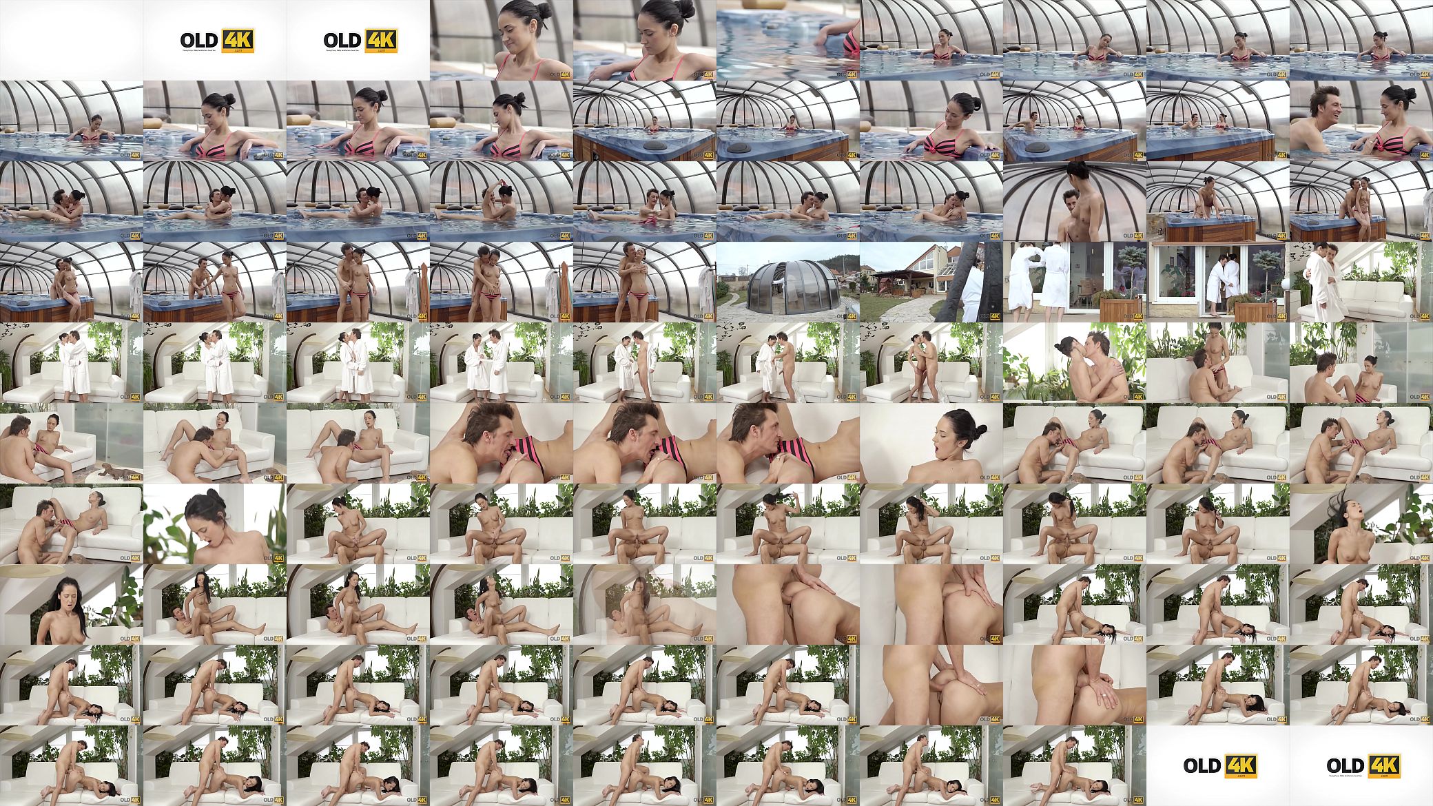 OLD4K. Tender Sex in Jacuzzi 预览图