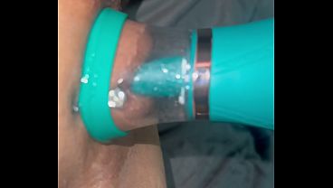 I had multiple orgasms with the clitoral suction device; it left my clit all swollen.