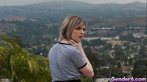 Download Video - Talk about taboo&excl; Super hot blonde TS Ella Hollywood anal fucked by her &excl;