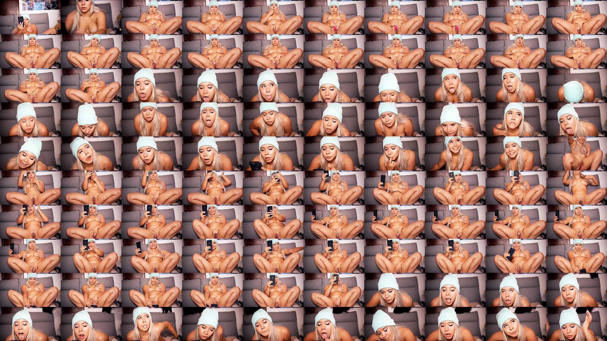 Horny blonde with a cute face has a sexual video call with her English sugar daddy 预览图