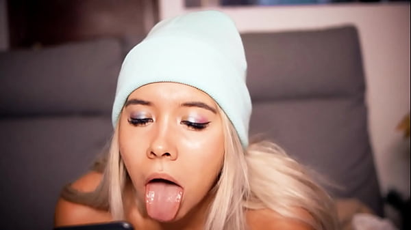 Horny blonde with a cute face has a sexual video call with her English sugar daddy