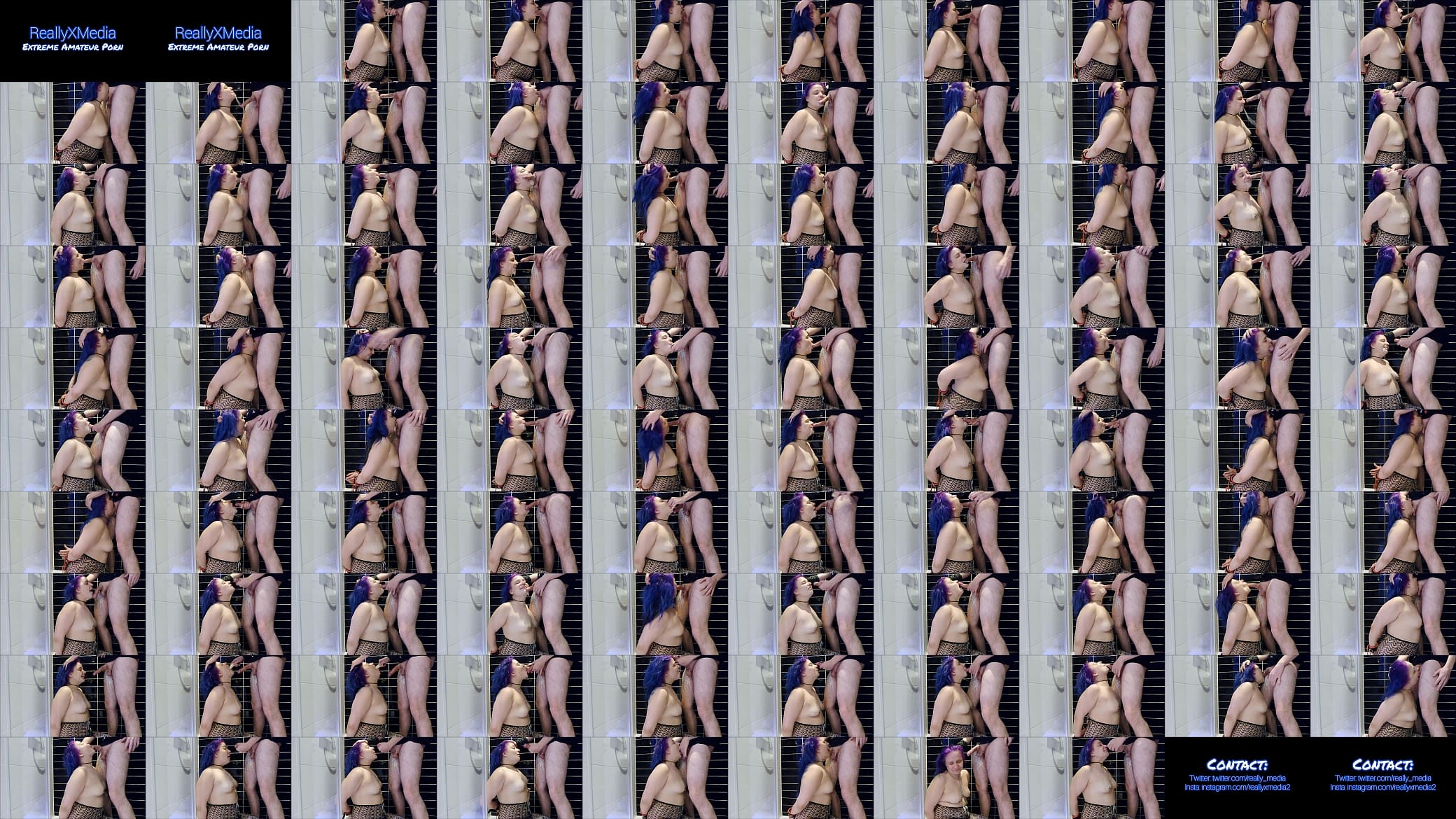 Milk Puking Vomit Deepthroat Blowjob Facefuck for tied up Blue Hair Slut 预览图
