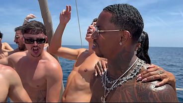 Orgy at sea with 10 whores in Barcelona, Spain, double penetration, lots of wild sex