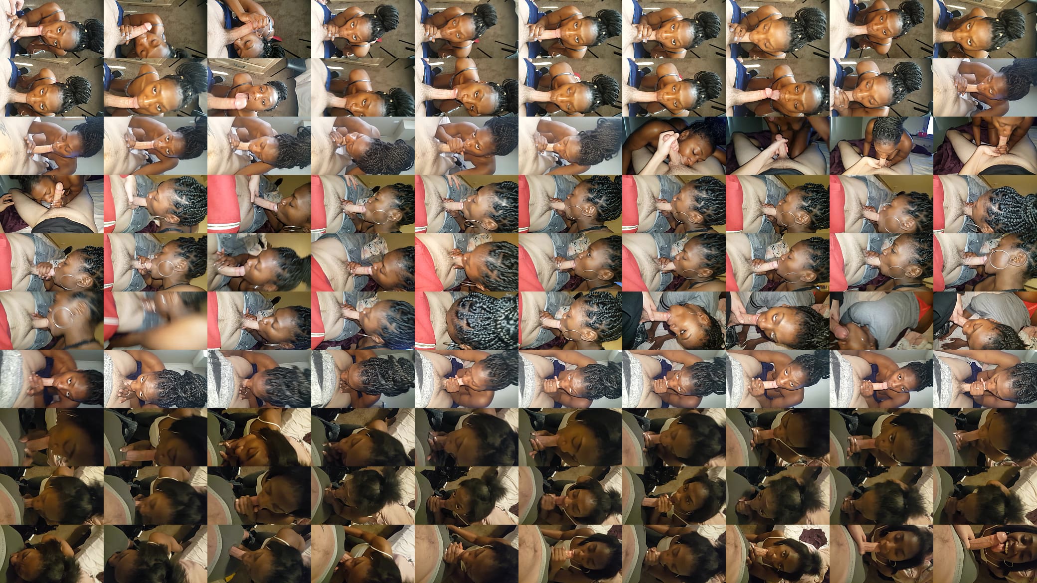 Ebony MIlf Sucking White Cock Multiple times 预览图