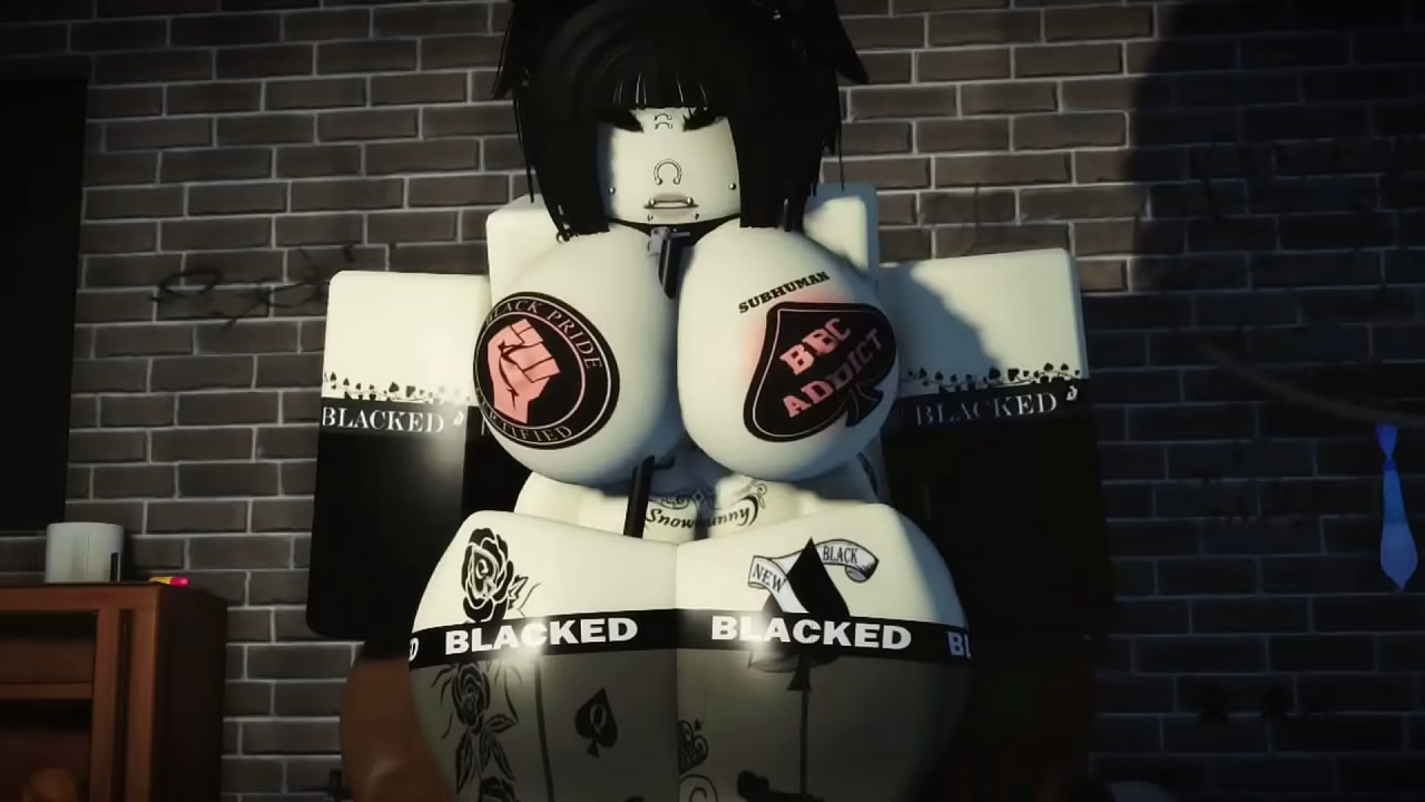 Goth girl cheats on her boyfriend and turns into a baby factory for BBC